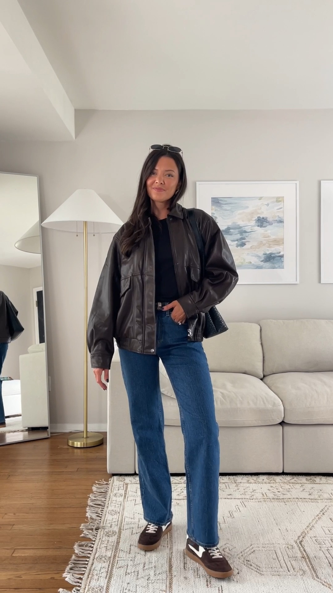 Styling my faux leather bomber jacket! 

#LTKSeasonal #LTKFallSale #LTKFindsUnder100