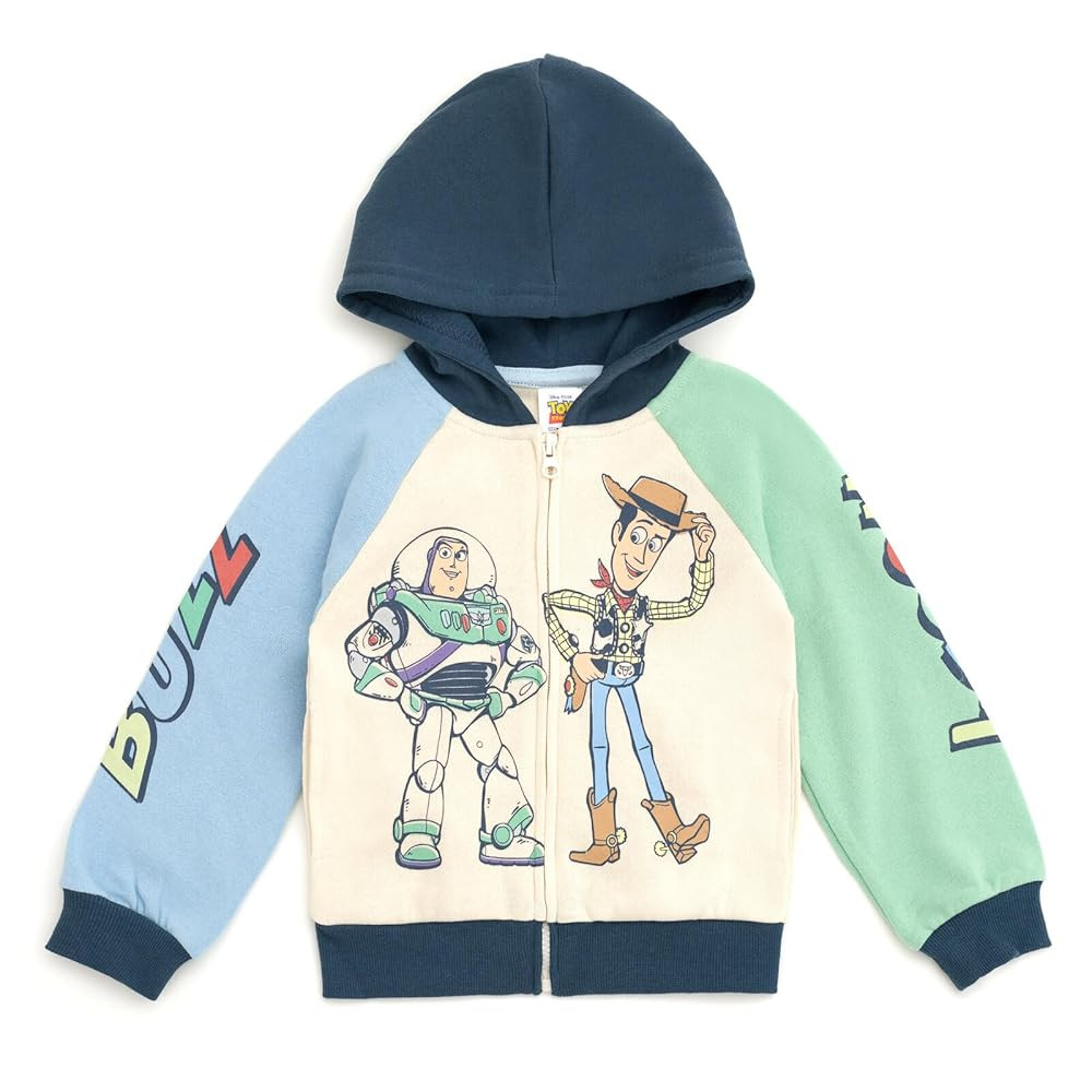 Disney Toy Story Mickey Mouse Lilo & Stitch Fleece Zip Up Hoodie Toddler to Big Kid Sizes (2T - 1... | Amazon (US)