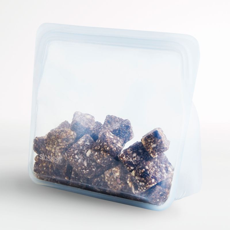 Stasher Clear Reusable Silicone Stand-Up Bag + Reviews | Crate & Barrel | Crate & Barrel