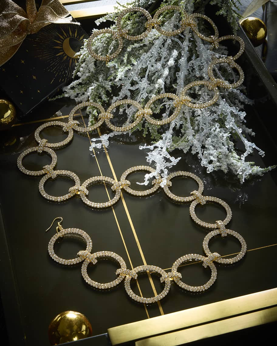 D. Stevens Crystal Circle Christmas Garland, 36" | Horchow