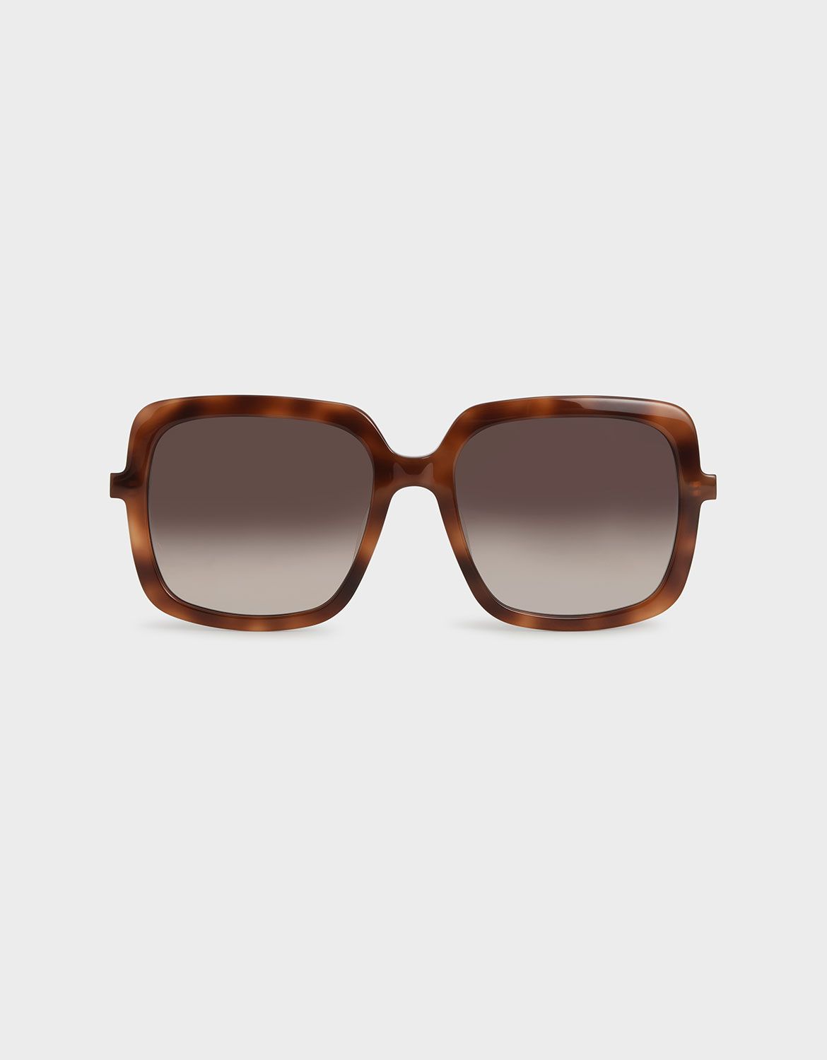 Square Acetate Tortoiseshell Sunglasses | CHARLES & KEITH (US)