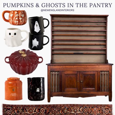 New England Interiors • Pumpkins & Ghosts In The Pantry • Storage Cabinet, Rug, Decorative Pieces, Mugs, Kitchenware. 🎃👻

TO SHOP: Click the link in bio or copy and paste this link in your web browser 

#LTKhome #LTKHalloween #LTKSeasonal