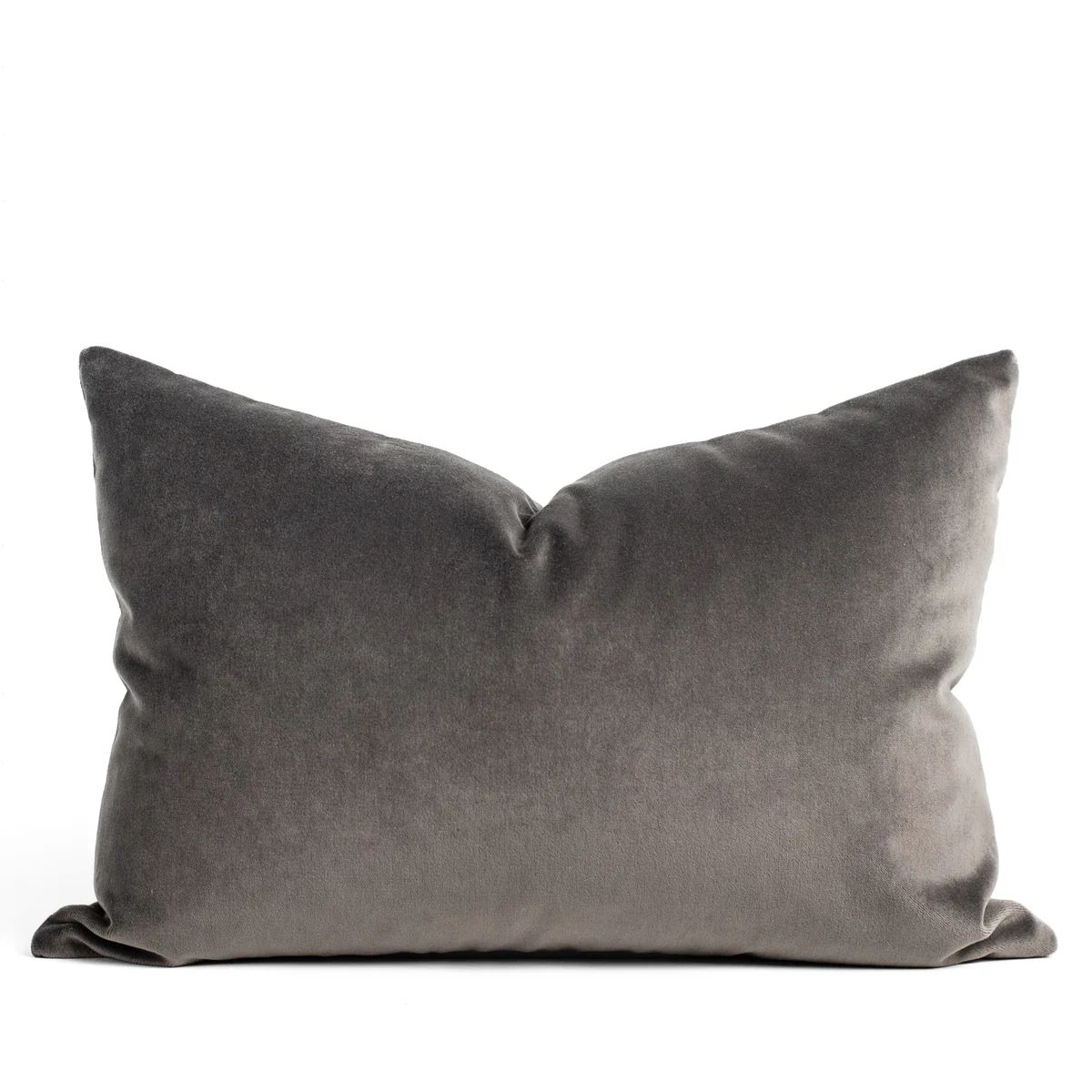 Mason Velvet 14x20 Lumbar Pillow, Shale | Tonic Living