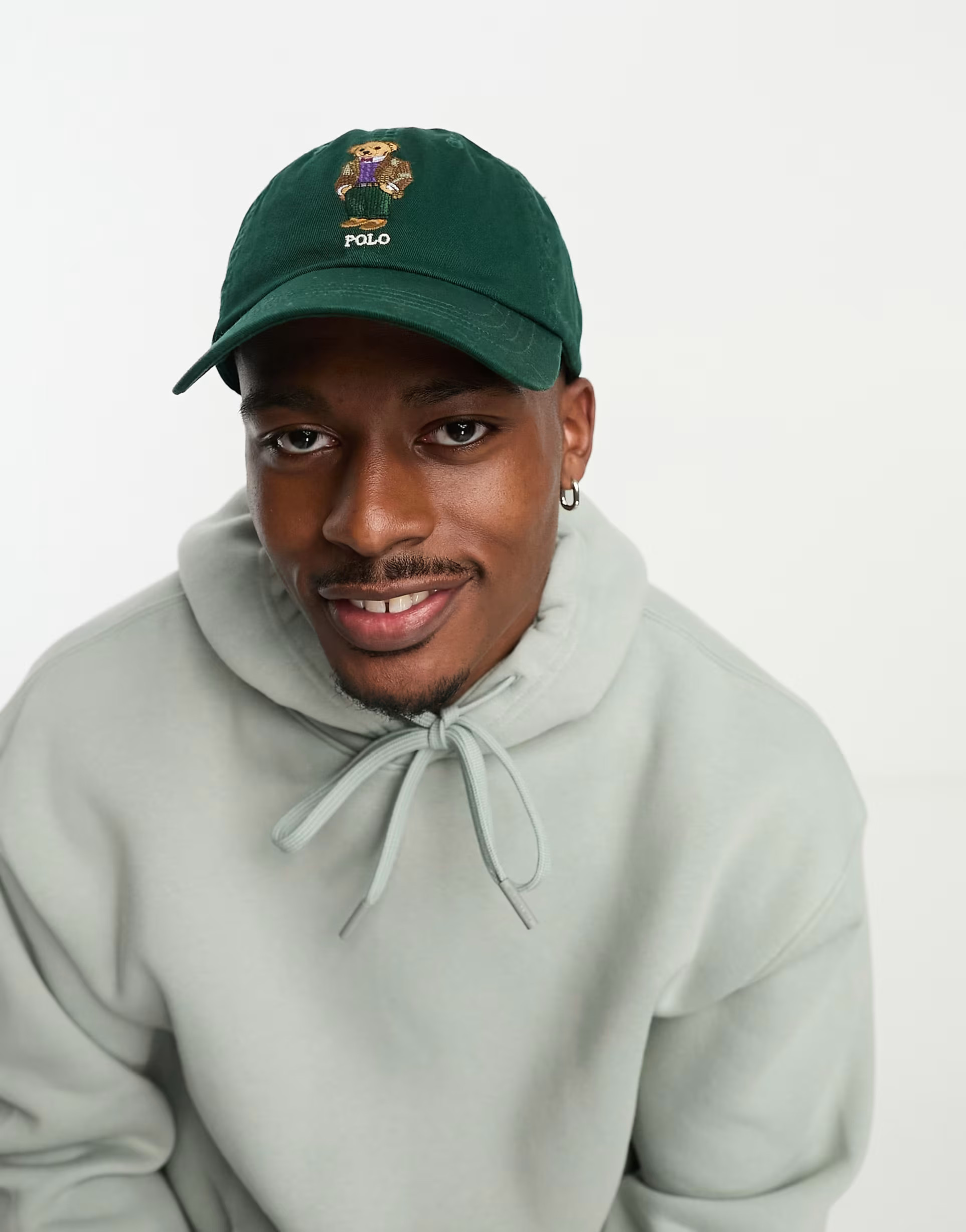 Polo Ralph Lauren cap in green with club bear logo | ASOS (Global)