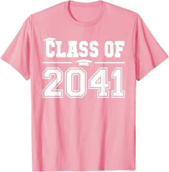 Class of 2041 Grow With Me First Day of School Graduation T-Shirt | Amazon (US)