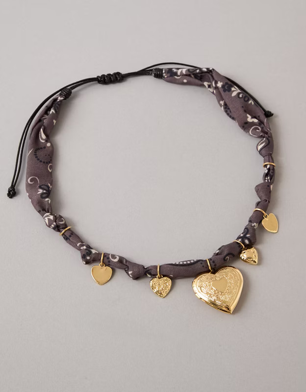 AEO Fabric Charm Necklace | American Eagle Outfitters (US & CA)