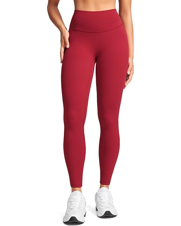 Womens High Waist No Front Seam Scrunch Butt Leggings Workouts 25 Inches V-Back Scrunch Booty Gym... | Amazon (US)