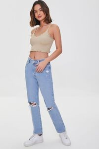Recycled Cotton Distressed High-Rise Mom Jeans | Forever 21 (US)
