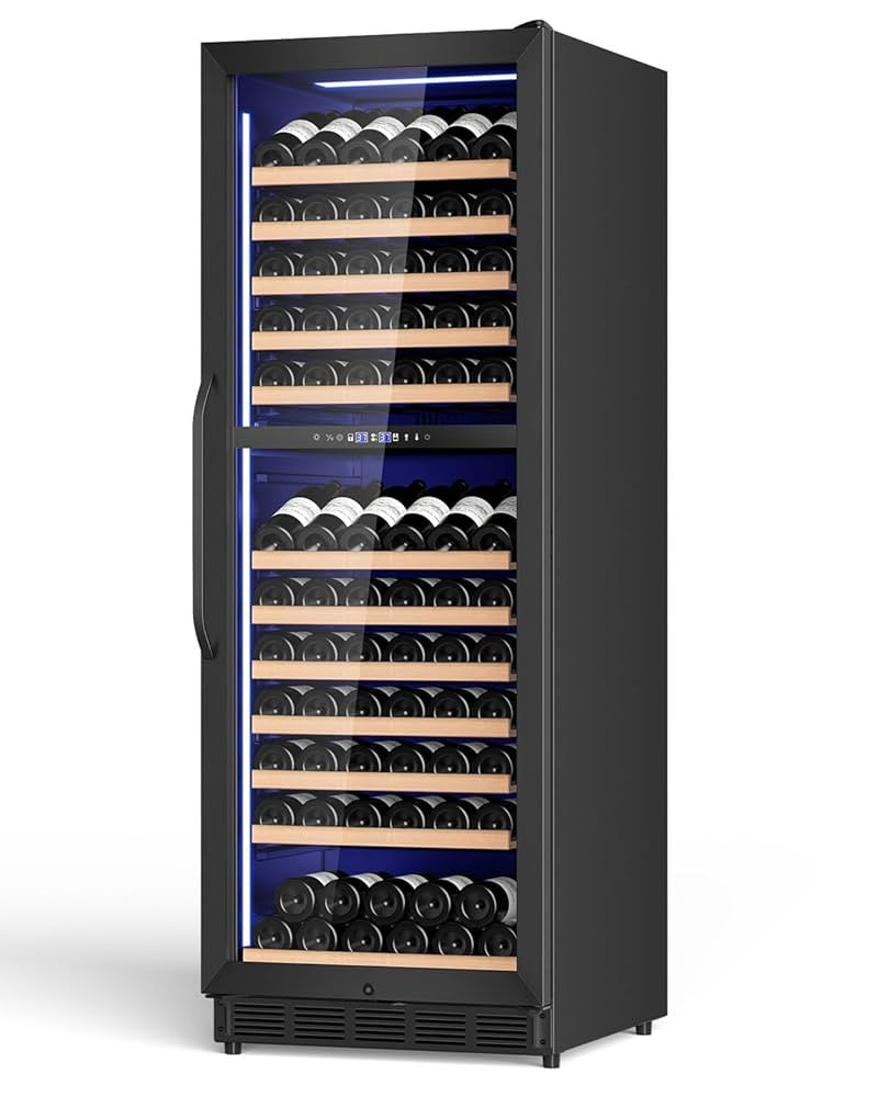 24" Inch Dual-Zone Wine Fridge, Freestanding/Built-in Wine Cooler Refeigerator, Large Capacity Ta... | Amazon (US)