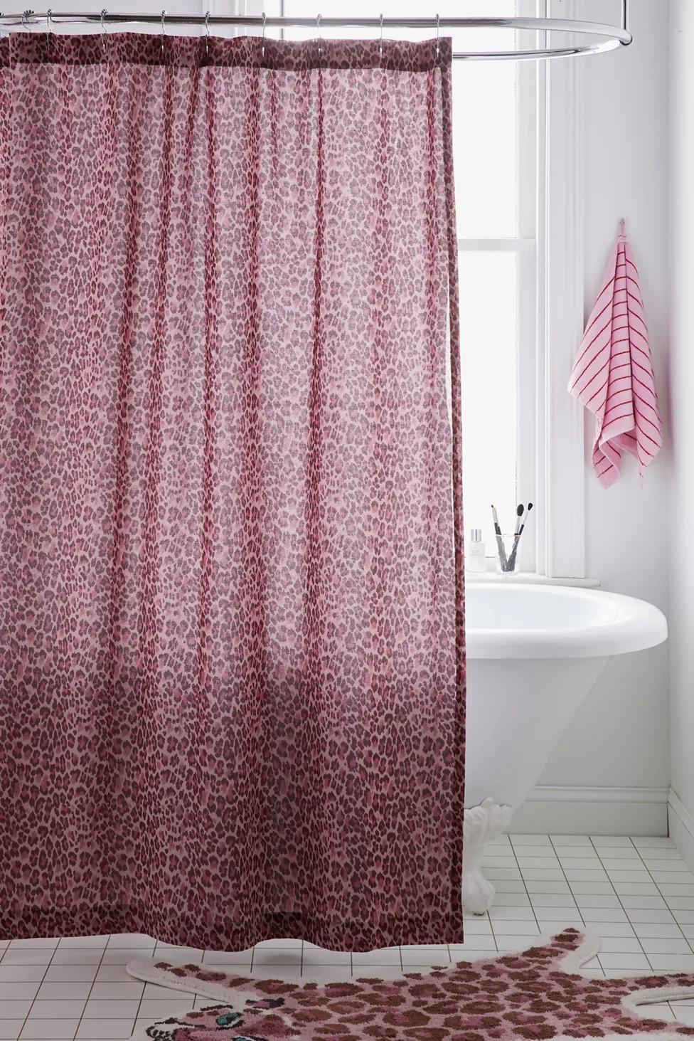 Dolores Leopard Shower Curtain | Urban Outfitters (US and RoW)