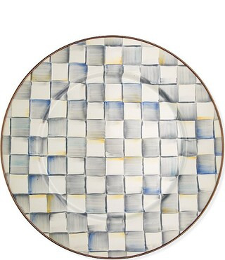 Check Enamel Serving Platter, 16" | Dillard's