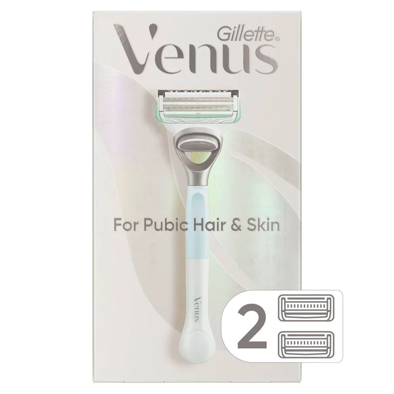 Gillette Venus for Pubic Hair and Skin, Women's Razor Handle and 2 Blade Refills | Walmart (US)