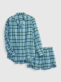 Plaid Crepe Pull-On Shorts | Gap (US)