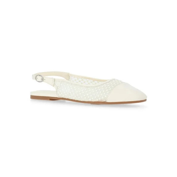 Time and Tru Women's Slingback Flats | Walmart (US)
