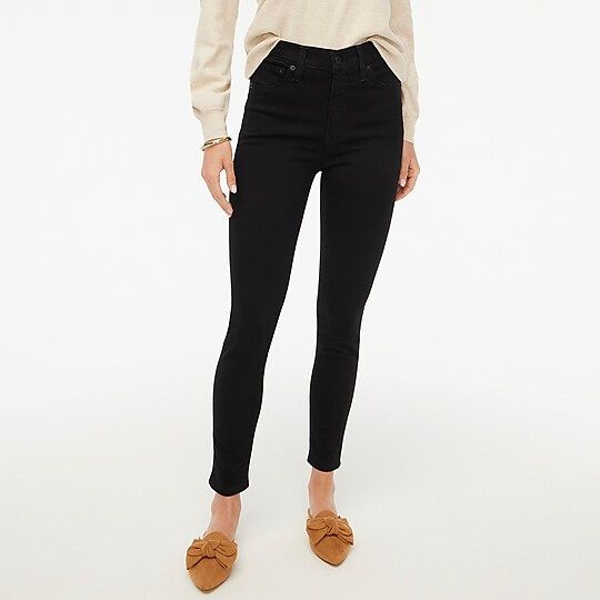 9" high-rise black skinny jean in signature stretch | J.Crew Factory