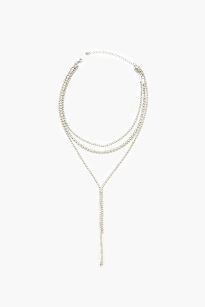 Rhinestone Box Y-Chain Necklace | Forever 21