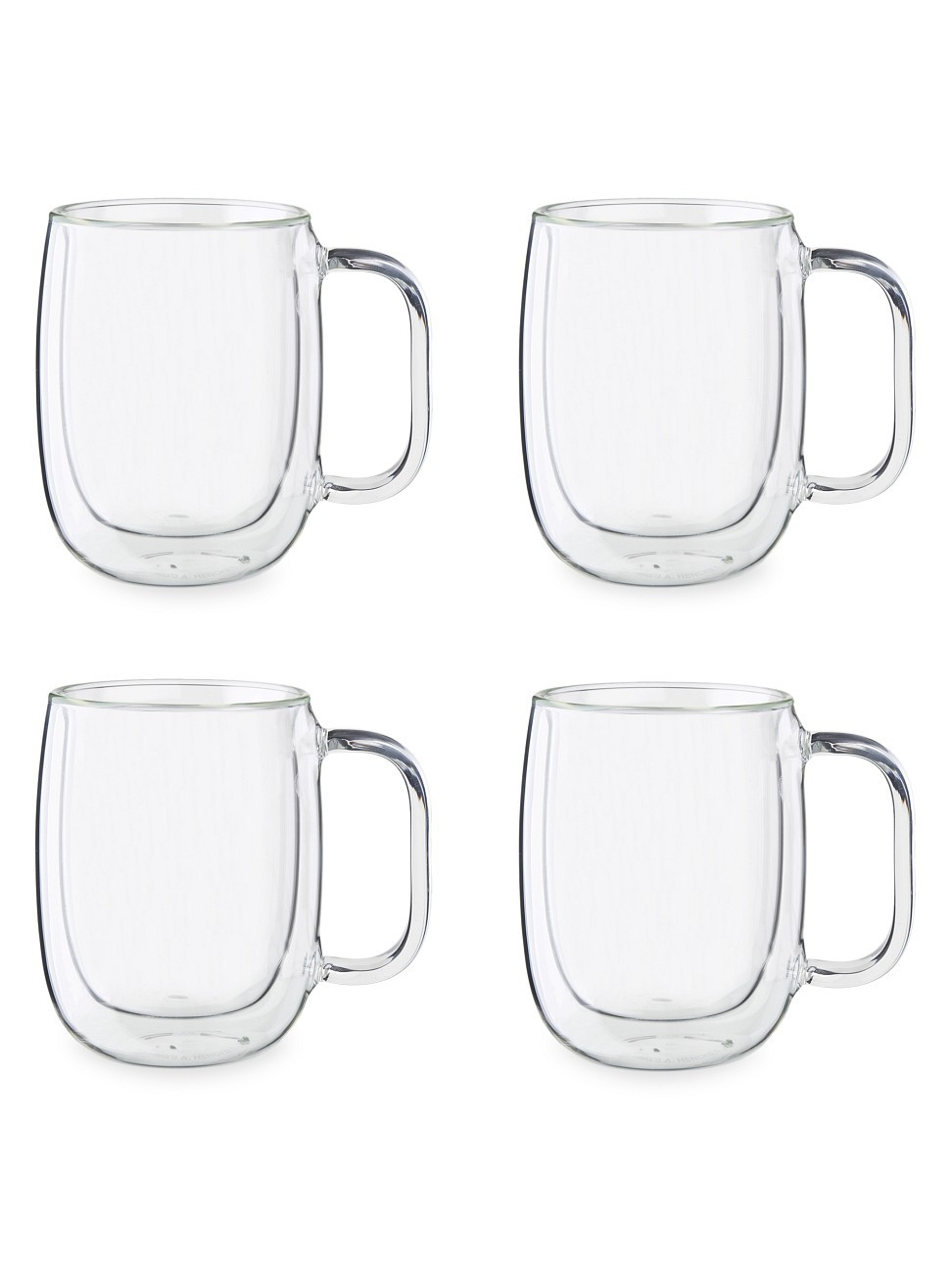 Sorrento Plus 4-Piece Double-Wall Glass Coffee Mug Set | Saks Fifth Avenue
