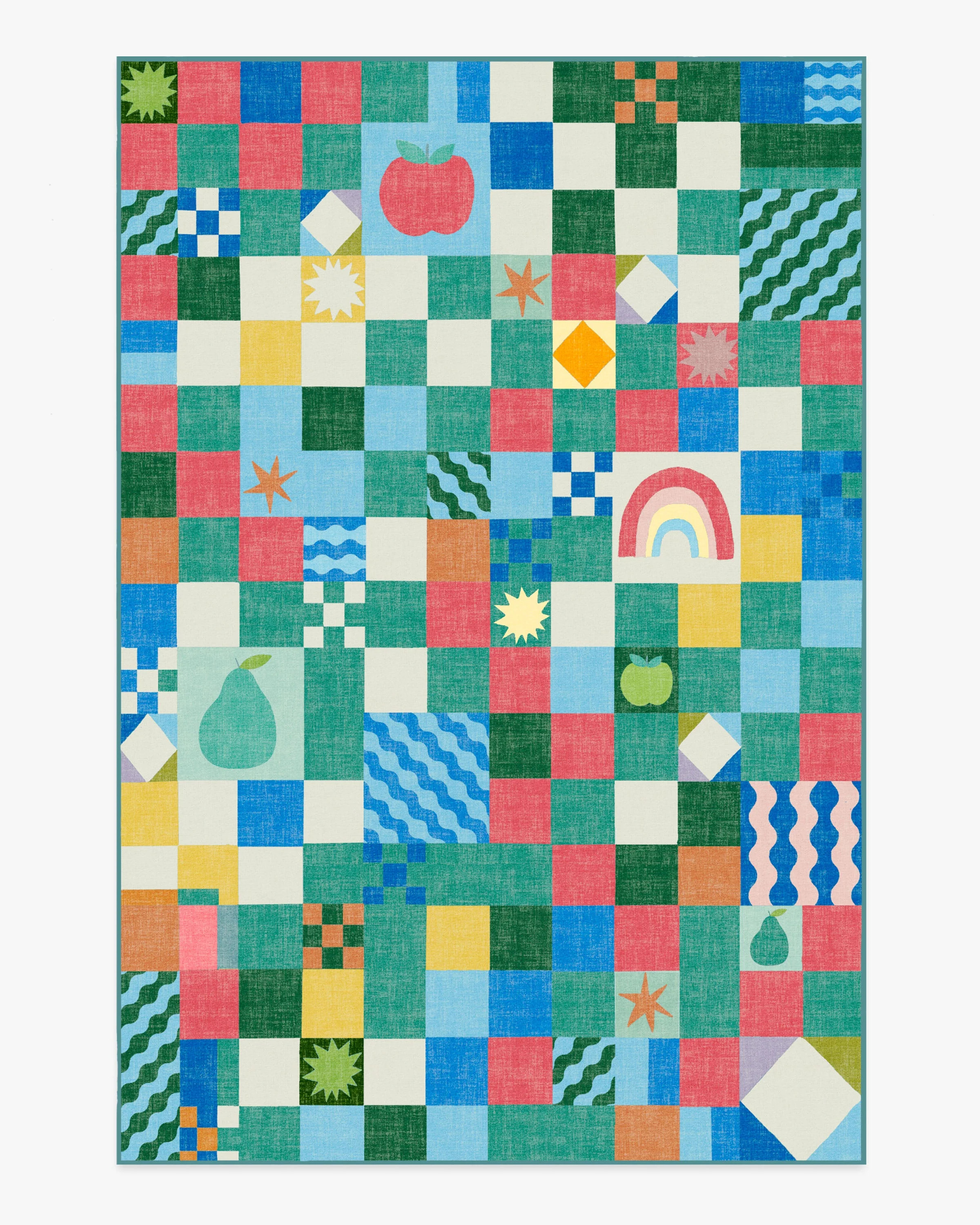 Big Apple Patchwork Multicolor Rug | Ruggable US | Ruggable