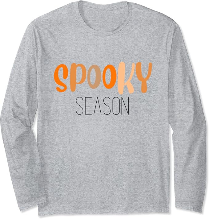Fall Graphic Tees - Spooky Season - @alliephunter Long Sleeve T-Shirt | Amazon (US)