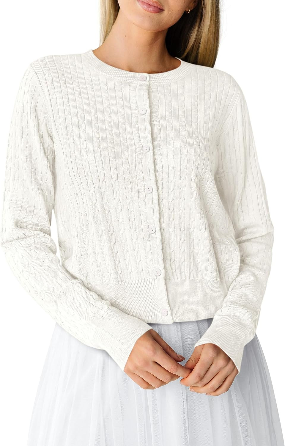PRETTYGARDEN Women Lightweight Button Up Cardigan Sweaters | Amazon (US)