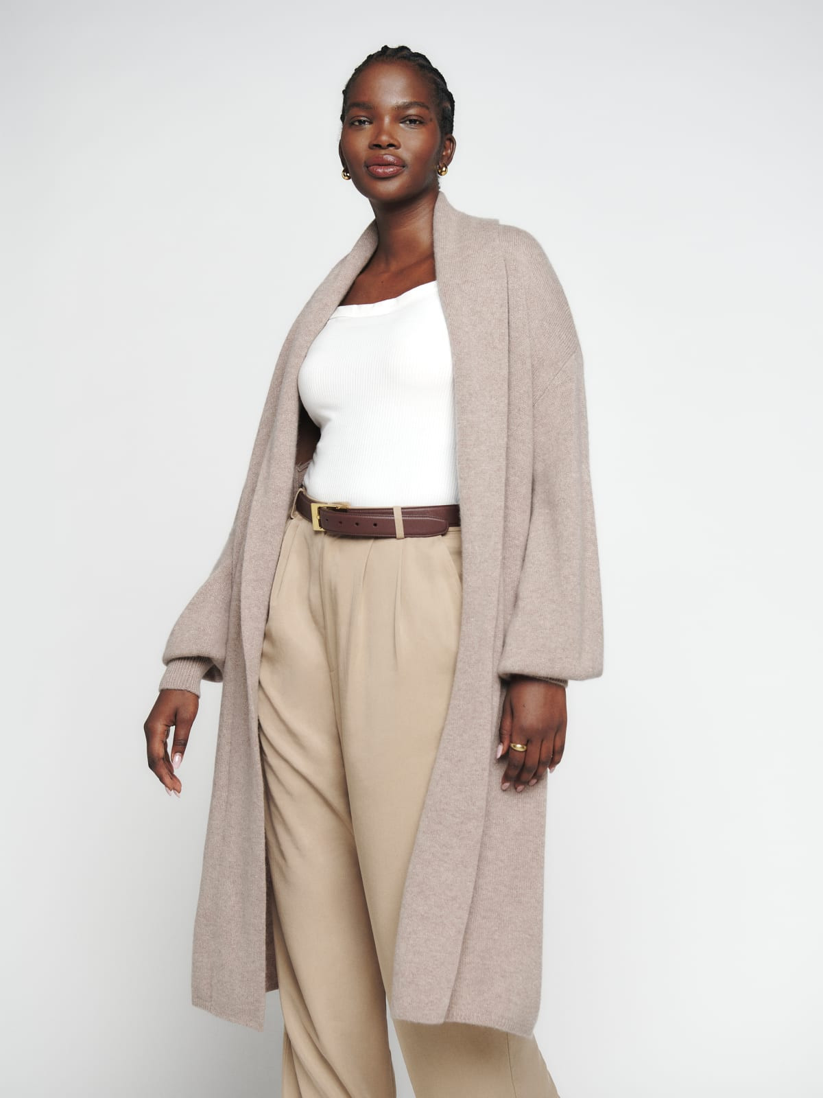 Liam Cashmere Long Cardigan | Reformation (Global)