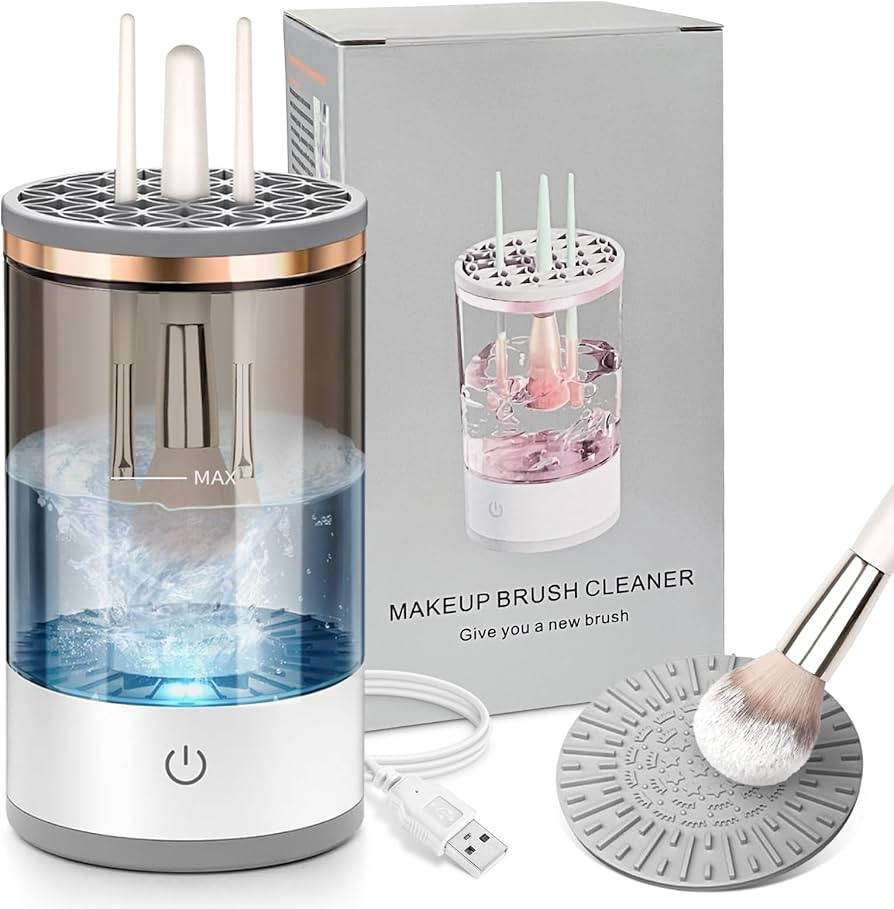 Electric Makeup Brush Cleaner, Quick Efficient Machine for Deep Cleaning All Types of Brushes, Po... | Amazon (US)