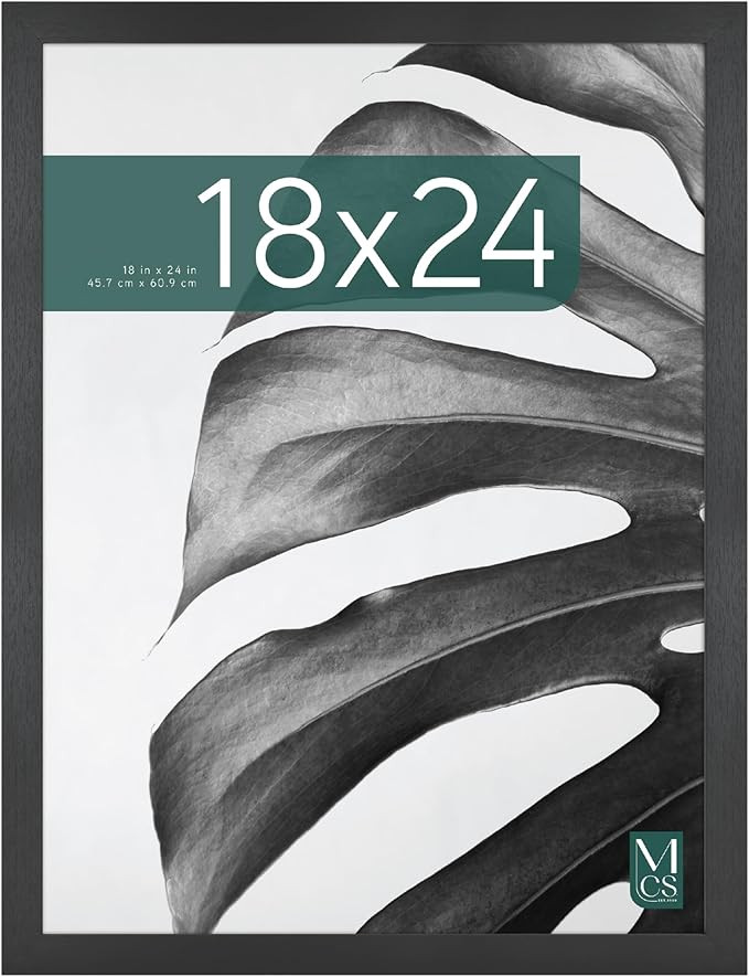 MCS Studio Gallery 18x24 Poster Frame Black Woodgrain, Vertical & Horizontal Wall Hanging Large P... | Amazon (US)