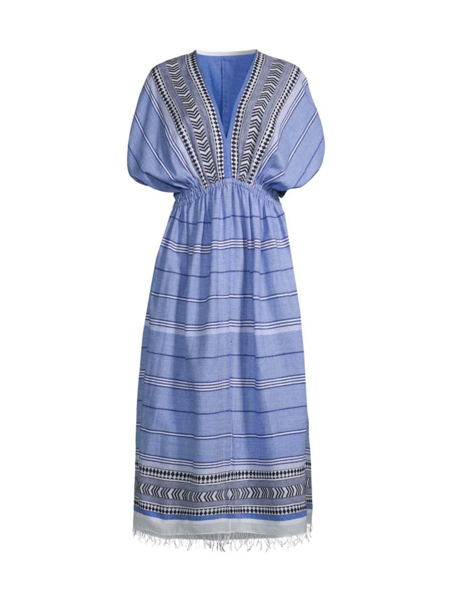 Neela Graphic Woven Midi Dress | Saks Fifth Avenue