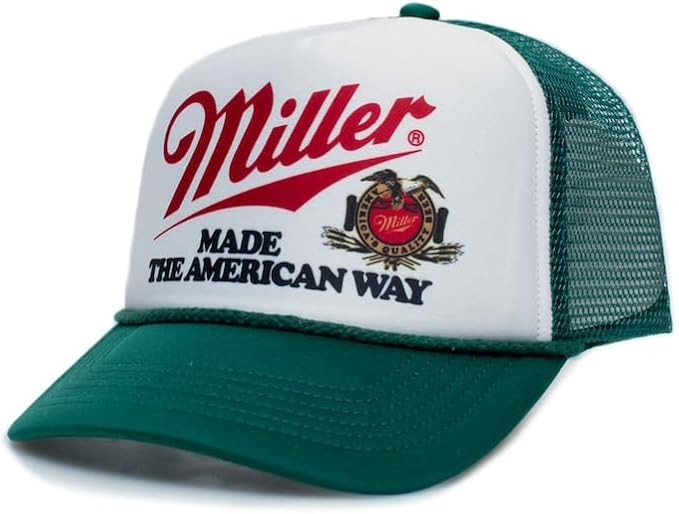 Made The American Way Trucker Hat - Premium Snapback for Men and Women - Cowboy Drinking Beer Cou... | Amazon (US)