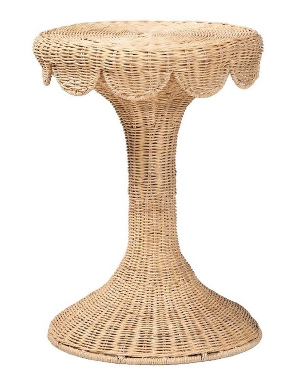 Rattan End Table Handwoven Wicker Tulip Accent Table

#LTKSeasonal #LTKSaleAlert #LTKHome