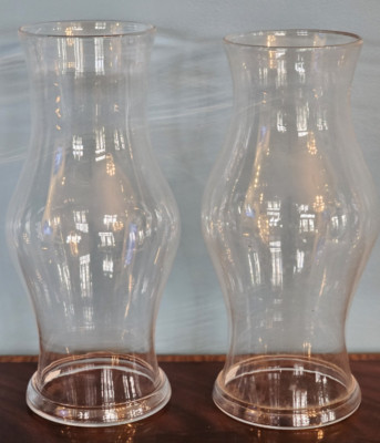 Pair of Blenko/Royal Leerdam Williamsburg Blown Glass Hurricane Shade 14" CW 9 | eBay US