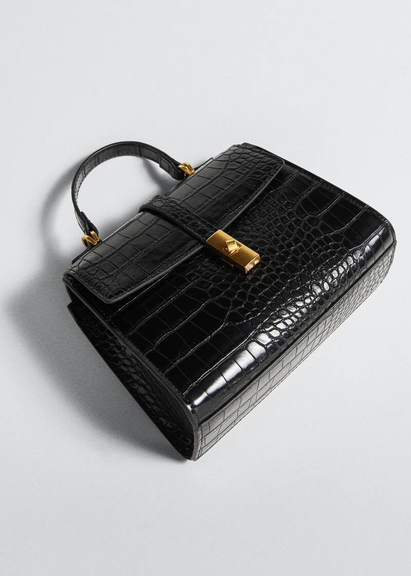 Croco crossbody bag | MANGO (US)