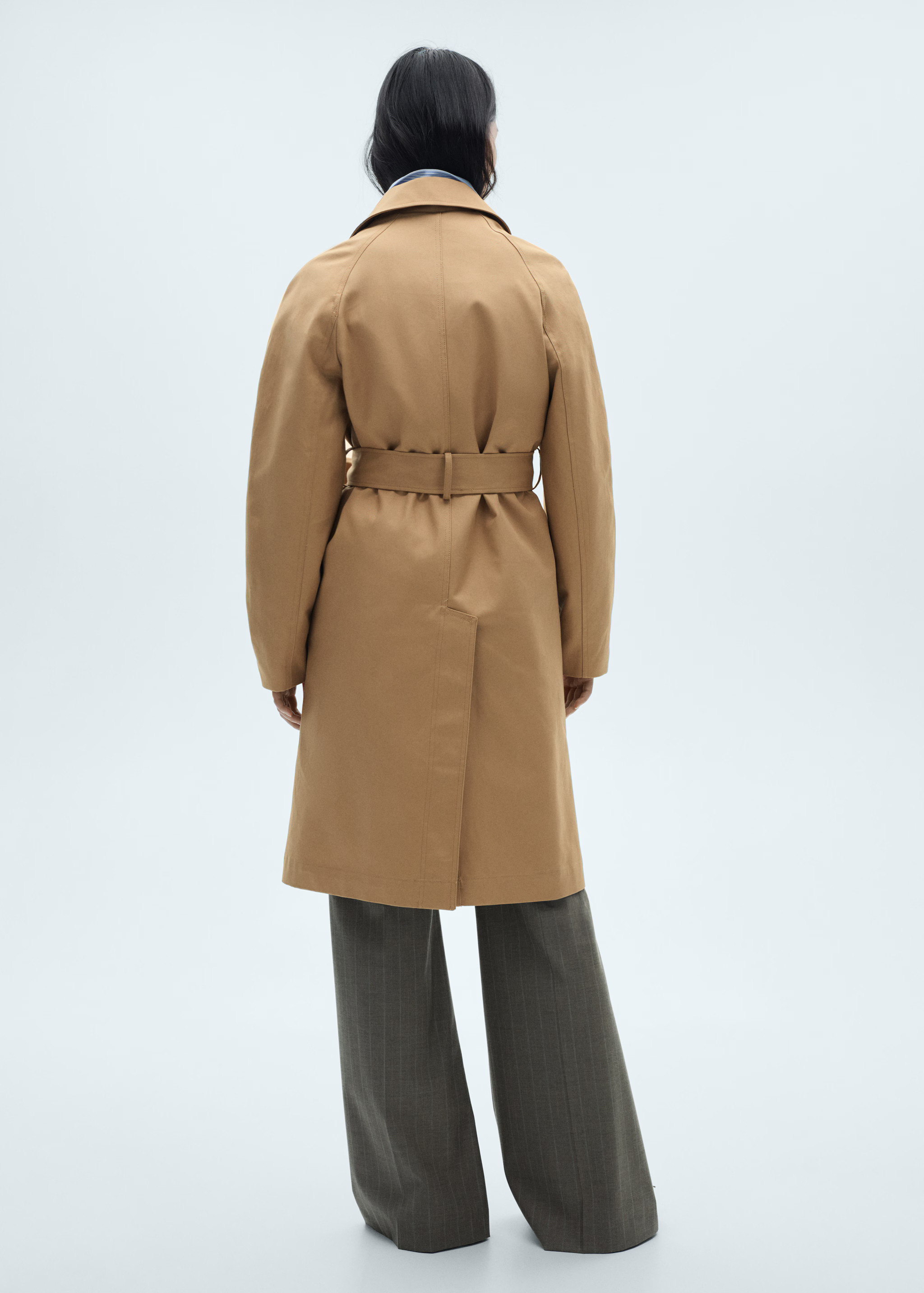 Cotton trench coat with belt | Mango (US/MX/AU)