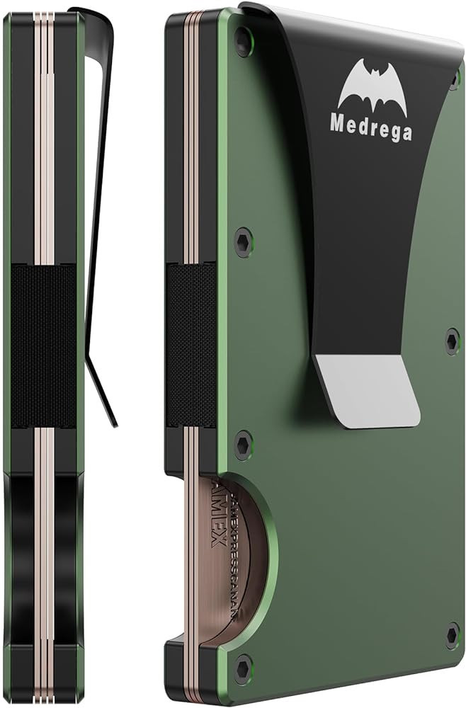 Metal-Wallet with Money-Clip, Wallet for Men Slim Minimalist, Thin Mens Wallet Slim, Tactical Wal... | Amazon (US)