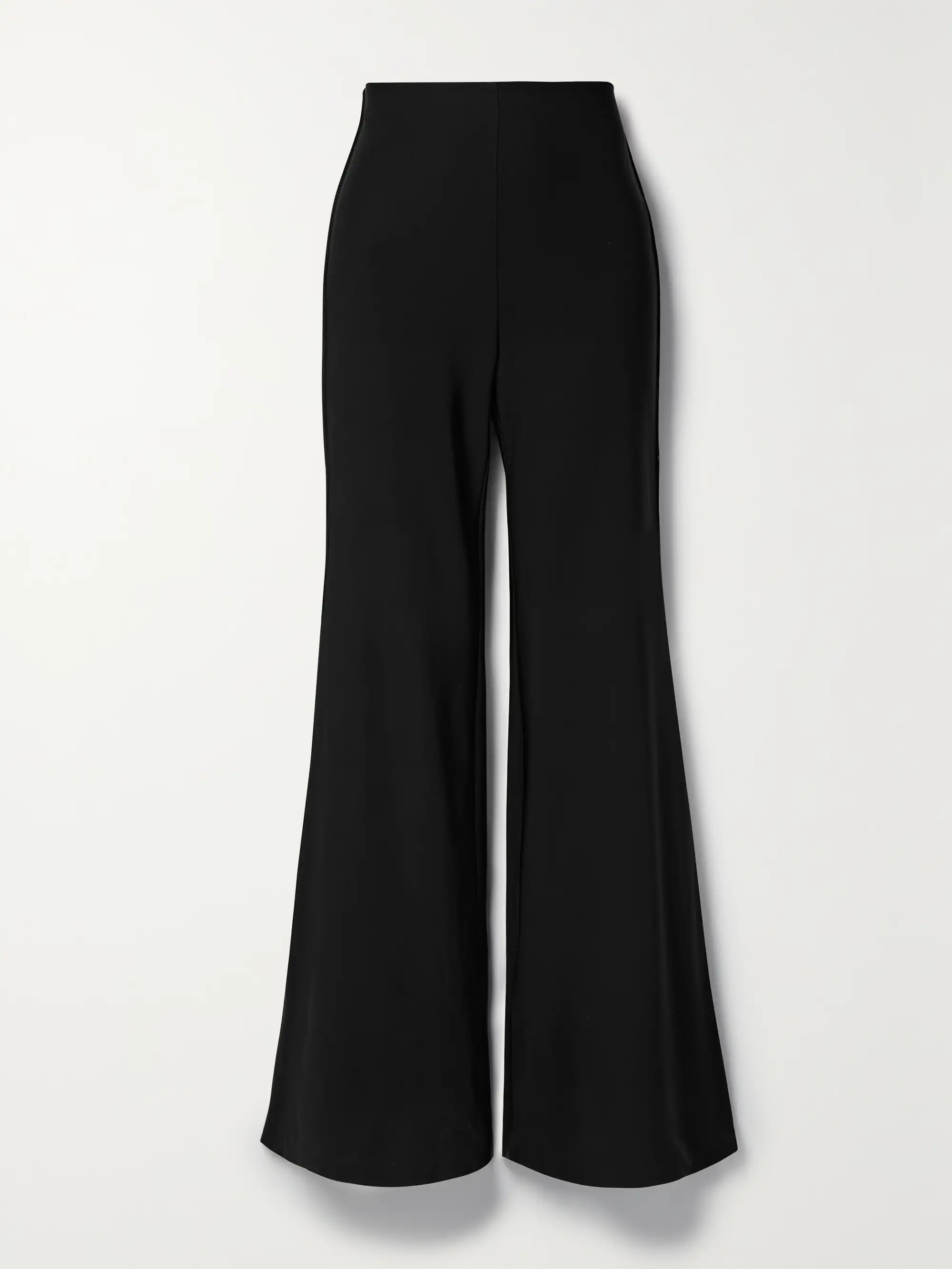 Velvet-trimmed stretch-cady flared pants | NET-A-PORTER (US)