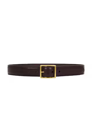 NILI LOTAN Gabriele Belt in Espresso & Antique Gold Buckle from Revolve.com | Revolve Clothing (Global)
