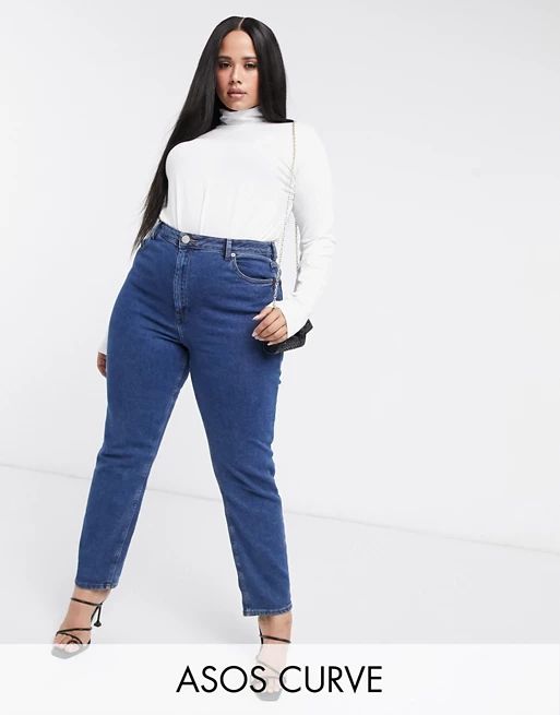 ASOS DESIGN Curve ultimate turtle neck long sleeve top in white | ASOS (Global)