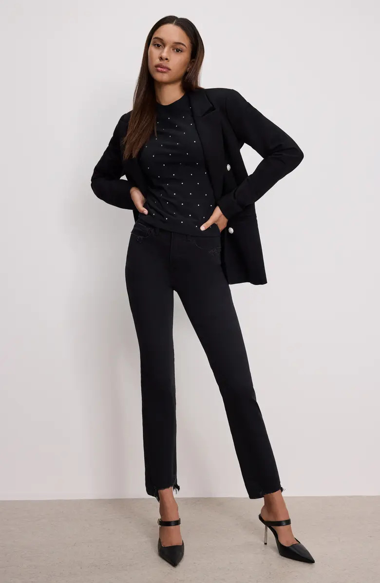 Good American Crystal Baby Tee | Nordstrom | Nordstrom