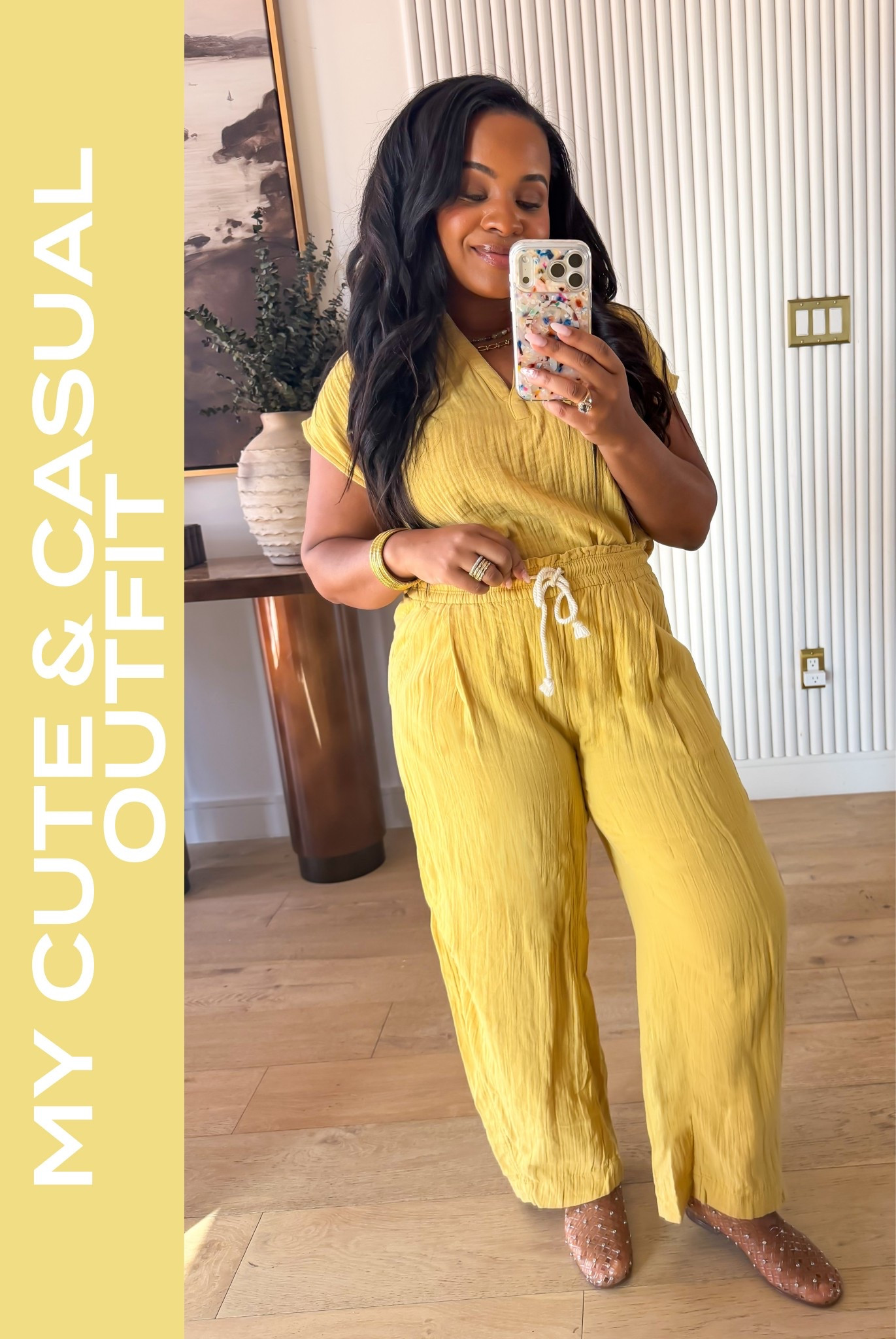 This gauze set from Old Navy is so comfortable and flattering! ✨ Comes in multiple colors and is currently on sale. 

#LTKootd #LTKgrwm #LTKSaleAlert