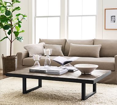 Thorndale 60" Reclaimed Wood Coffee Table | Pottery Barn (US)