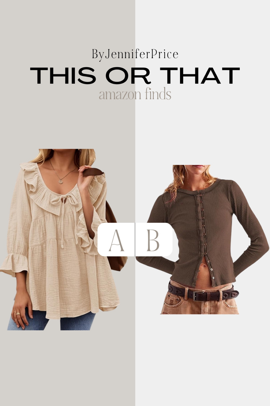 This or that: AMAZON FINDS

Casual outfit, outfit ideas, elegant style, minimal style, fashion inspo, neutral style, Amazon fashion, Amazon finds, ootd, basics, street style, neutral outfits, fall outfit, fall style, fall fashion, styling ideas, what to wear, chic style, outfit inspo, fall top

#LTKSeasonal #LTKFindsUnder50 #LTKStyleTip
