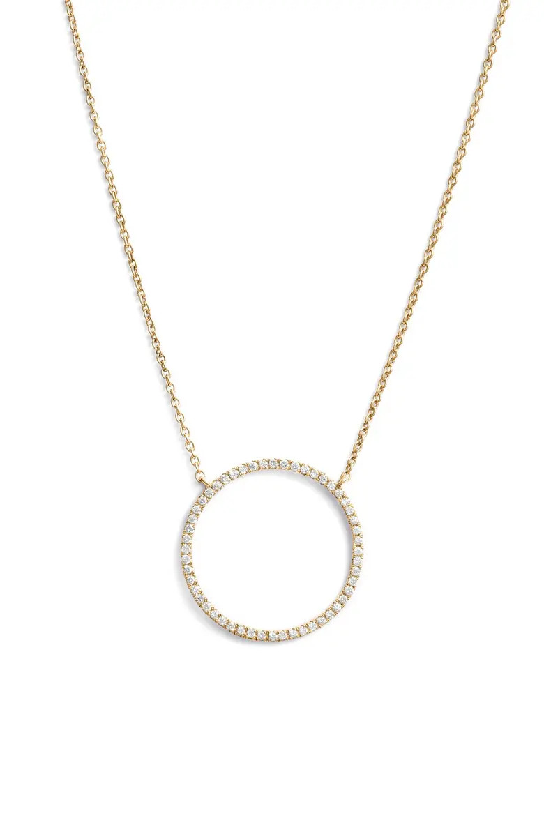 Simple Obsessions Circle Pendant Necklace | Nordstrom