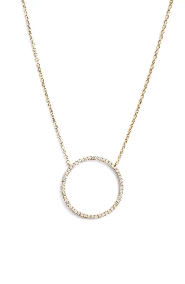 Simple Obsessions Circle Pendant Necklace | Nordstrom