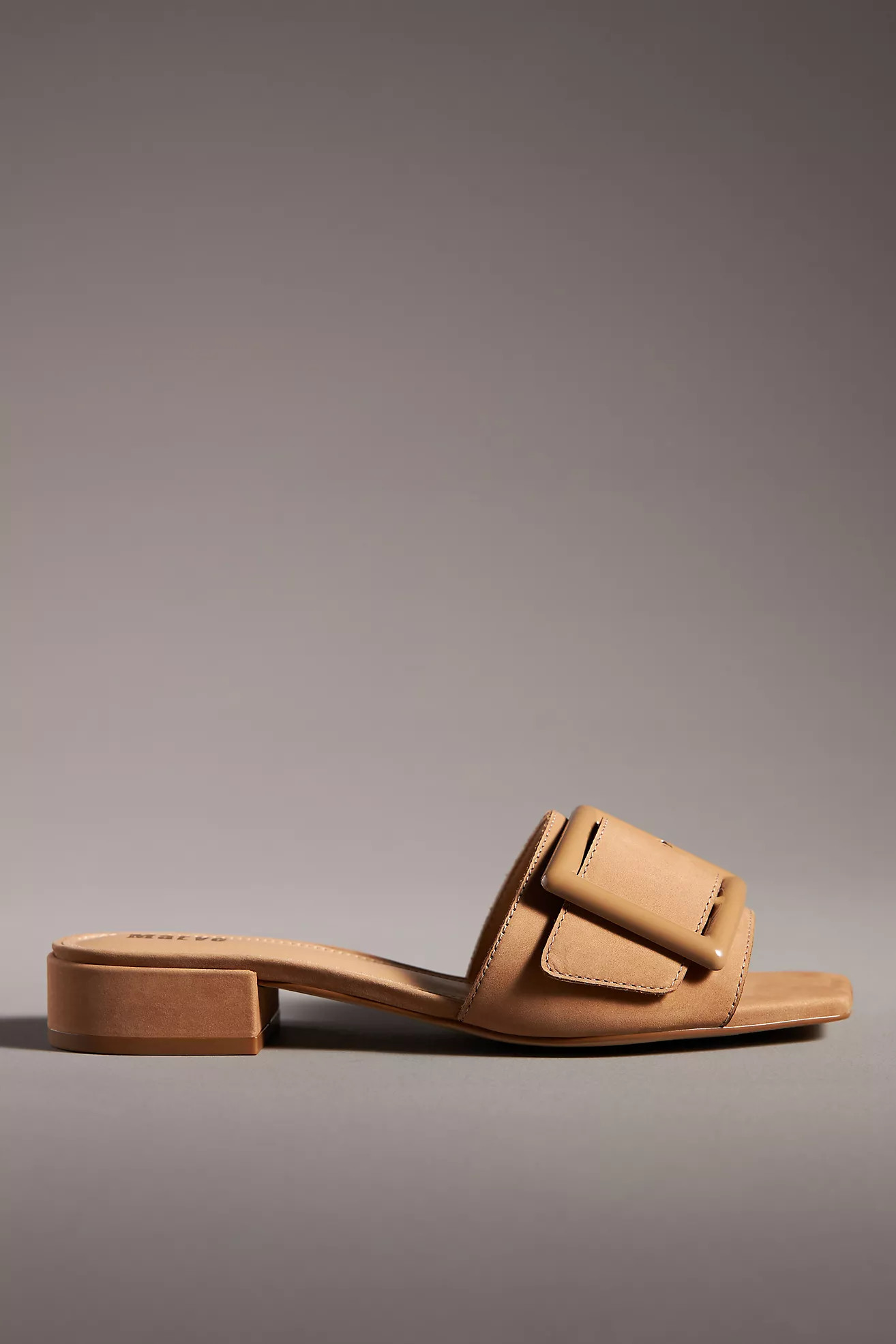 Maeve Buckle Slide Sandals | Anthropologie (US)