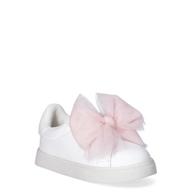 Wonder Nation Girl's Bow Sneakers | Walmart (US)