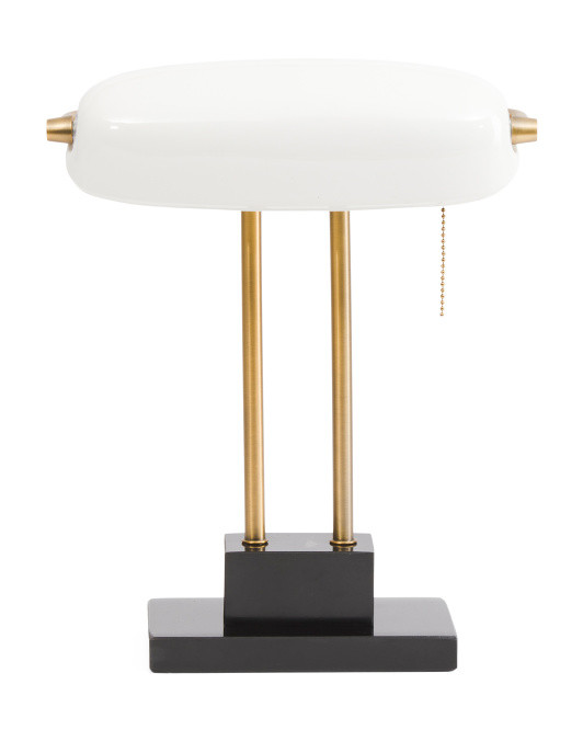 13x16 Metal Marble With Ceramic Shade Lamp | TJ Maxx