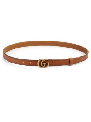 GG Buckle Leather Belt | Saks Fifth Avenue