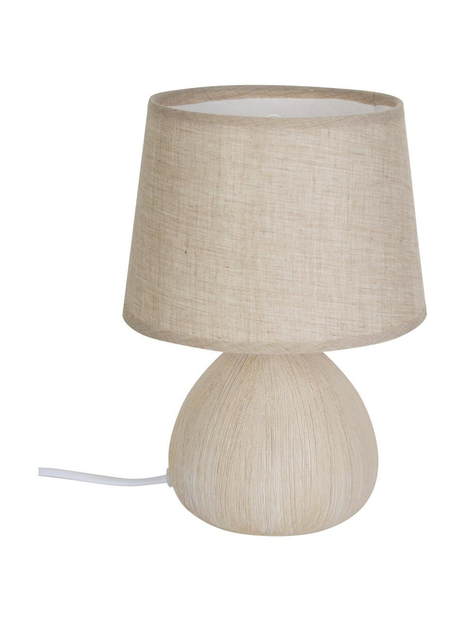 Kleine Keramik-Tischlampe Ramzi in Beige | WestwingNow EU