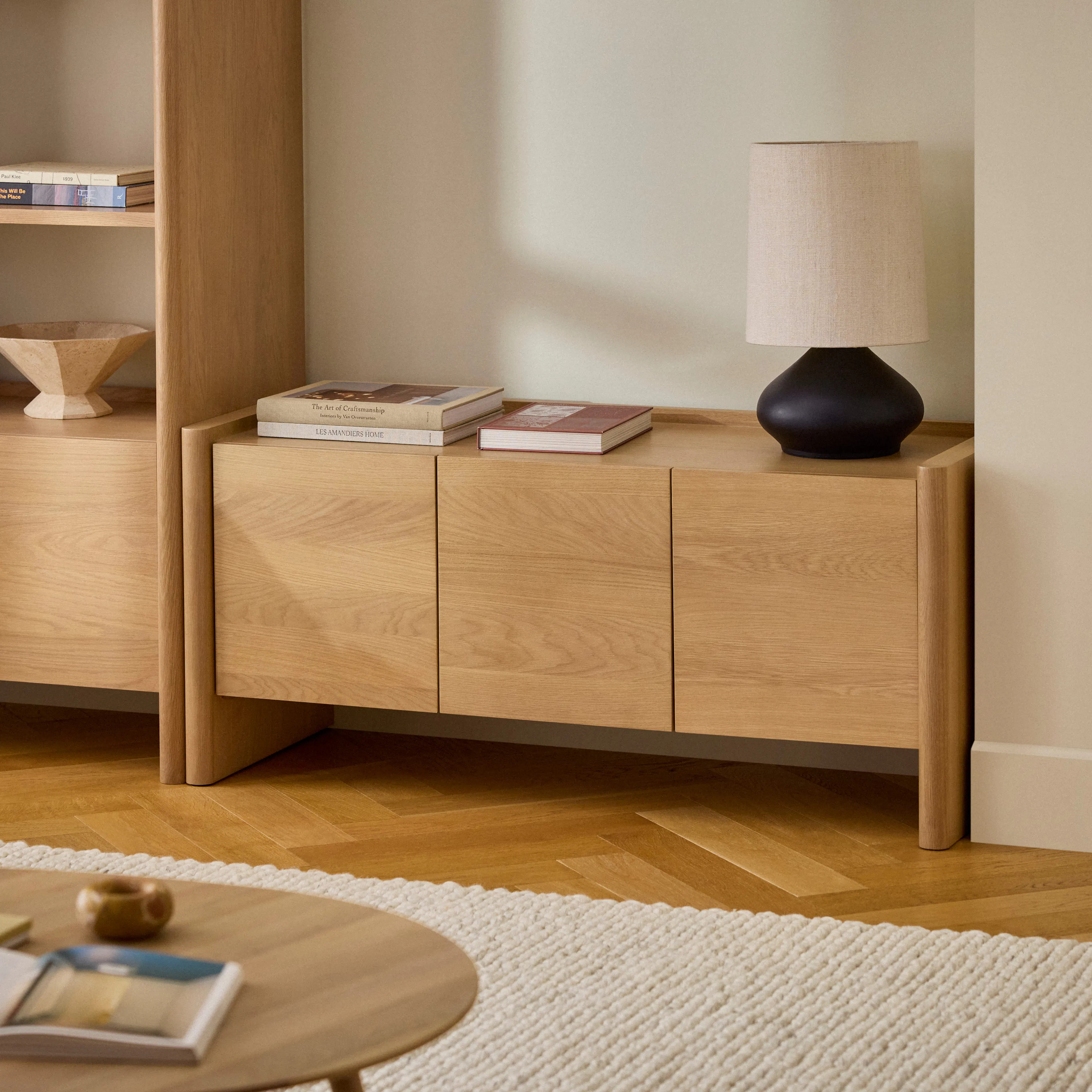 Torme 54" Media Unit - White Oak | Article