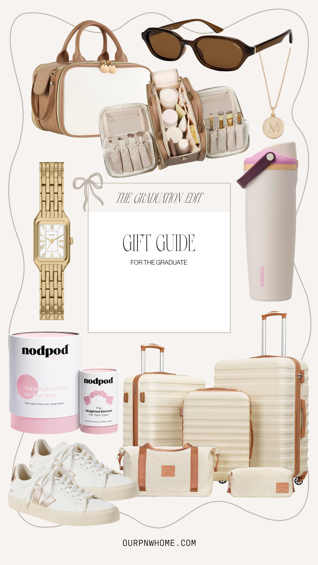 Amazon find that make the perfect gifts for the girl who's graduating this year!

graduation gifts, grad gifts, gift for her, gifts for the teen girl, gifts for the new adult, luggage set, makeup bag, water bottle, sunglasses, initial necklace, gold watch, weighted blanket, weighted eye mask, sneakers, trainers, tennis shoes, gold jewelry 

 #LTKmomlife #LTKSeasonal #LTKTravel
